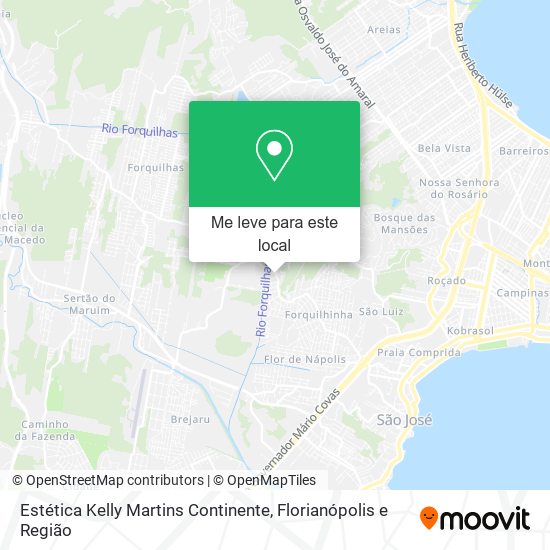 Estética Kelly Martins Continente mapa