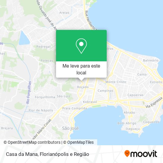 Casa da Mana mapa