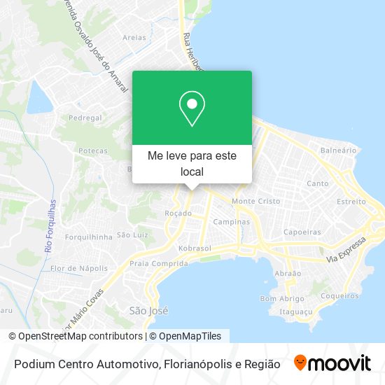 Podium Centro Automotivo mapa