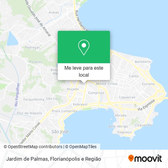 Jardim de Palmas mapa