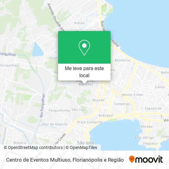 Centro de Eventos Multiuso mapa