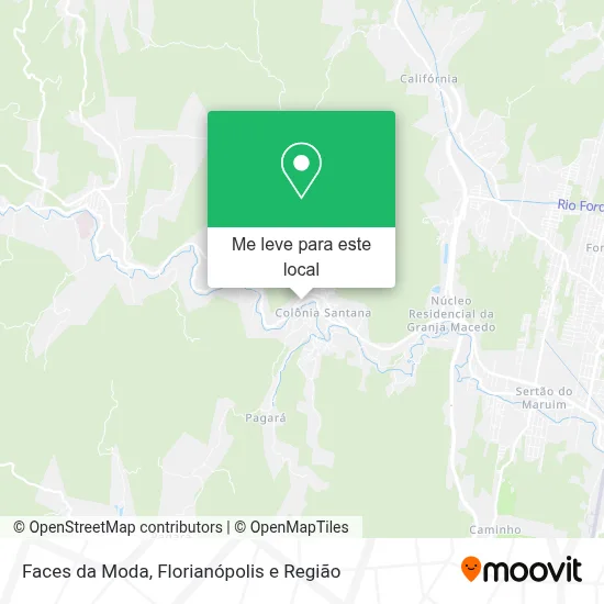Faces da Moda mapa