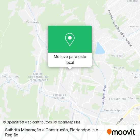 Saibrita Mineração e Construção mapa