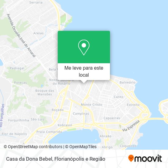 Casa da Dona Bebel mapa