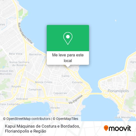 Kapui Máquinas de Costura e Bordados mapa
