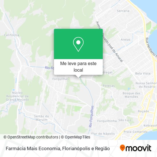Farmácia Mais Economia mapa