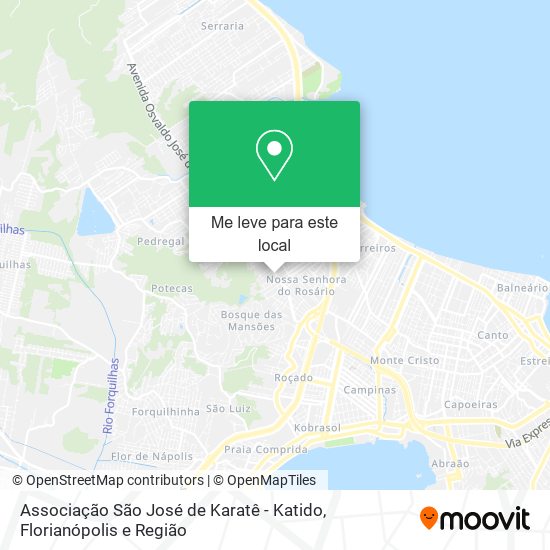 Associação São José de Karatê - Katido mapa