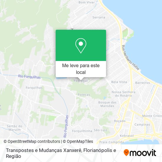 Transpostes e Mudanças Xanxerê mapa