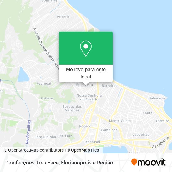 Confecções Tres Face mapa