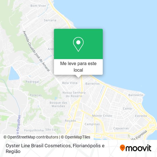 Oyster Line Brasil Cosmeticos mapa