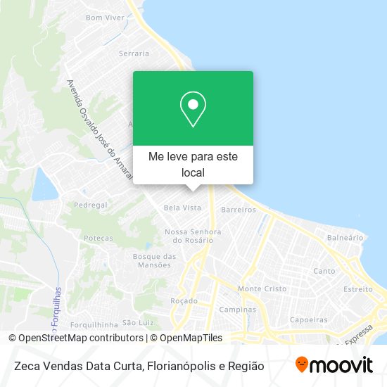 Zeca Vendas Data Curta mapa