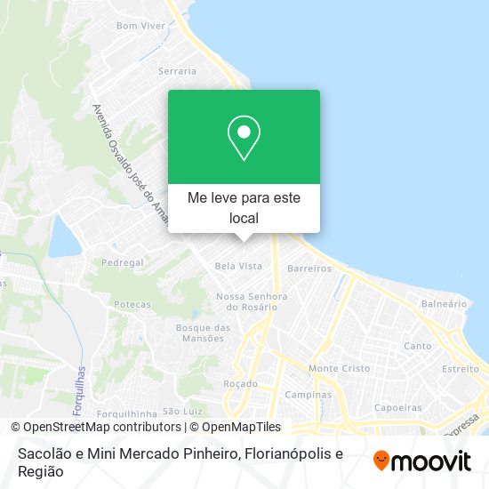 Sacolão e Mini Mercado Pinheiro mapa