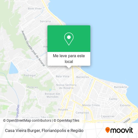 Casa Vieira Burger mapa