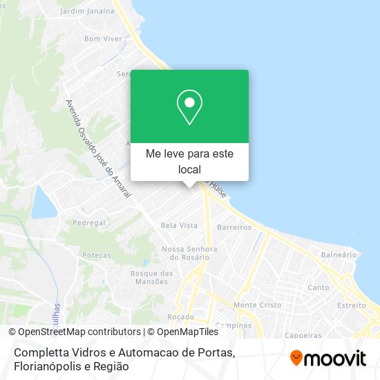 Completta Vidros e Automacao de Portas mapa