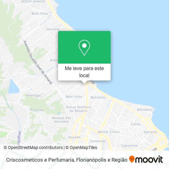 Criscosmeticos e Perfumaria mapa