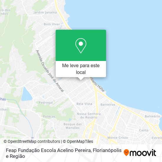 Feap Fundação Escola Acelino Pereira mapa