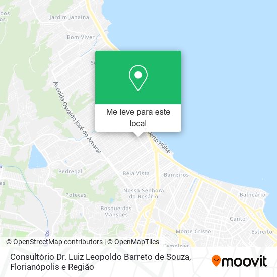 Consultório Dr. Luiz Leopoldo Barreto de Souza mapa