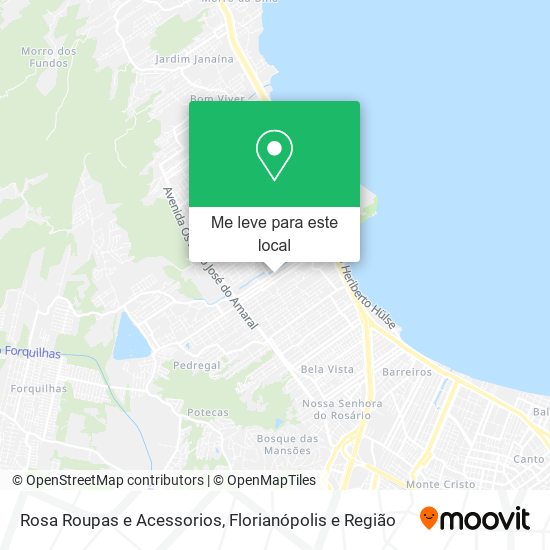 Rosa Roupas e Acessorios mapa