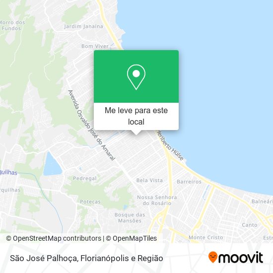 São José Palhoça mapa