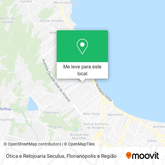 Ótica e Relojoaria Seculus mapa