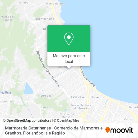 Marmoraria Catarinense - Comercio de Marmores e Granitos mapa