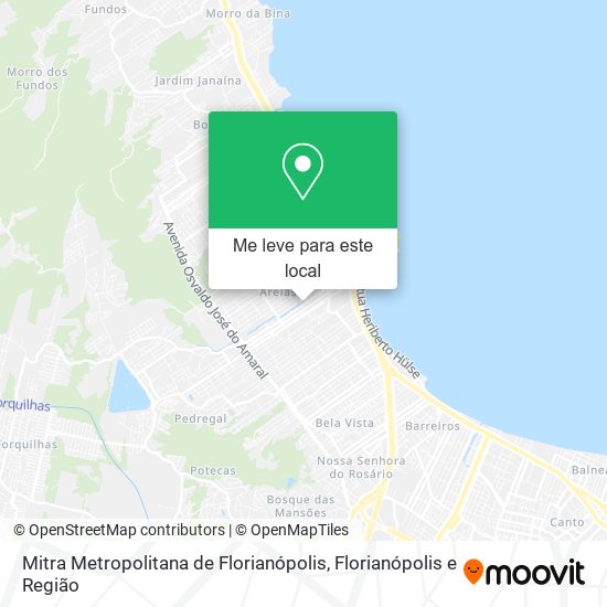 Mitra Metropolitana de Florianópolis mapa