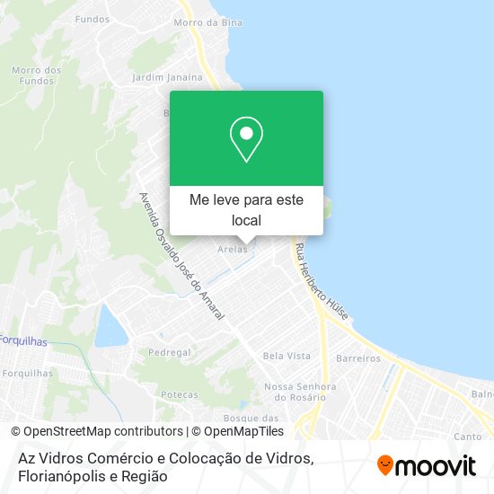 Az Vidros Comércio e Colocação de Vidros mapa