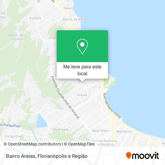 Bairro Areias mapa