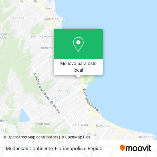 Mudanças Continente mapa