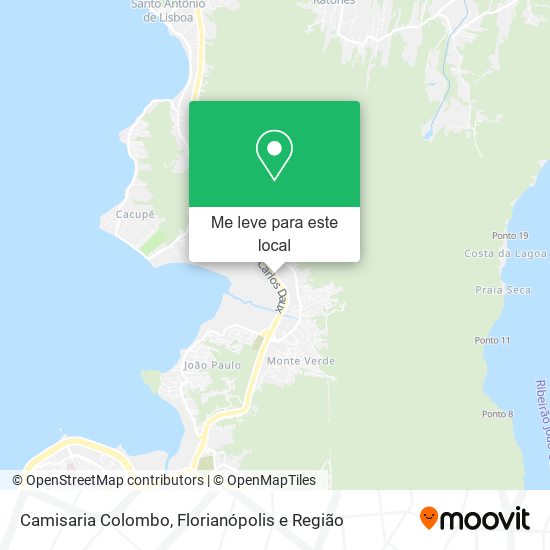 Camisaria Colombo mapa