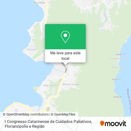 I Congresso Catarinense de Cuidados Paliativos mapa