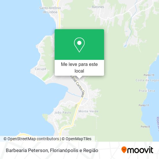 Barbearia Peterson mapa