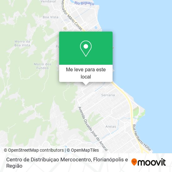 Centro de Distribuiçao Mercocentro mapa