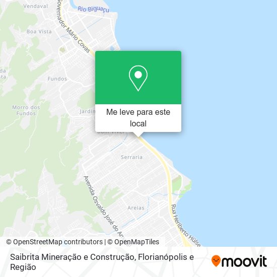 Saibrita Mineração e Construção mapa