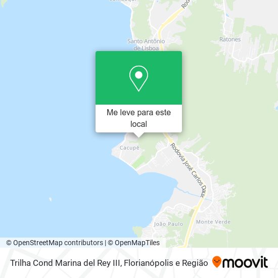 Trilha Cond Marina del Rey III mapa