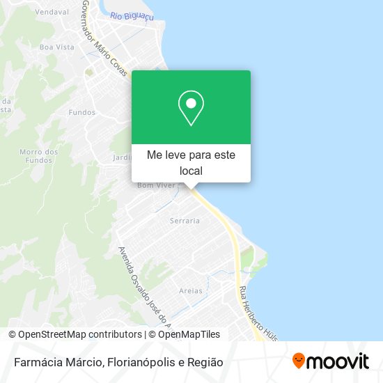 Farmácia Márcio mapa