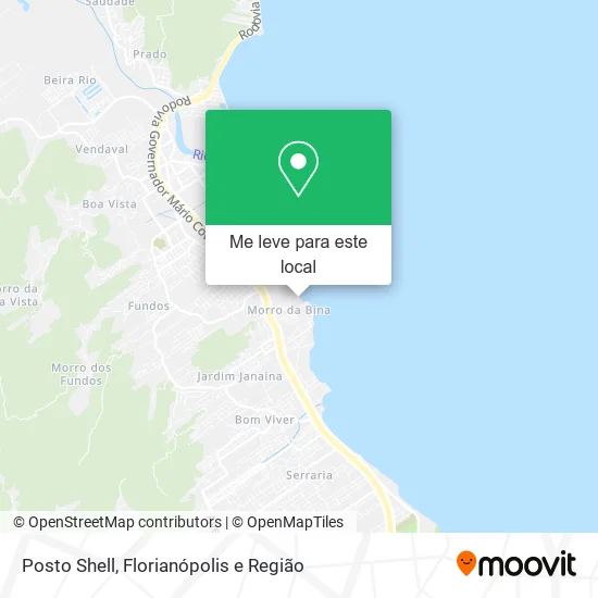 Posto Shell mapa