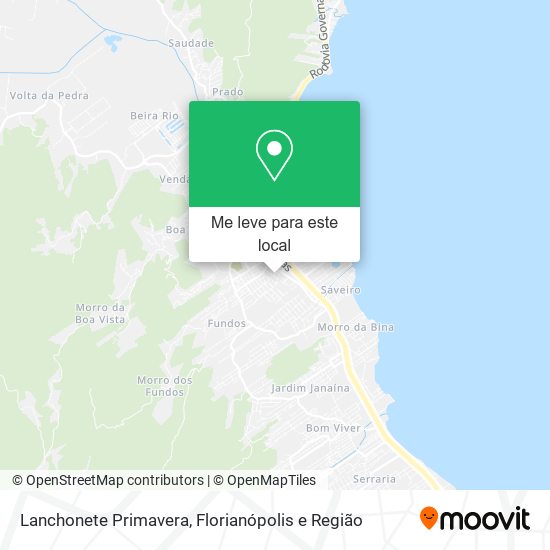 Lanchonete Primavera mapa
