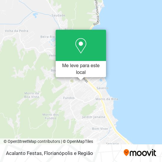 Acalanto Festas mapa
