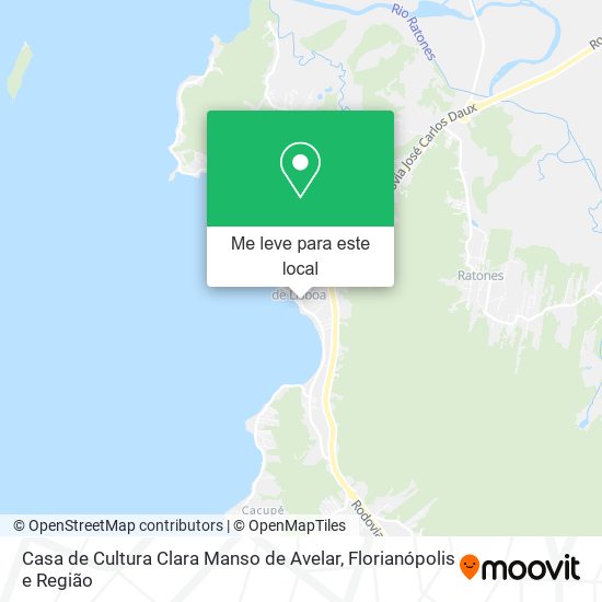 Casa de Cultura Clara Manso de Avelar mapa