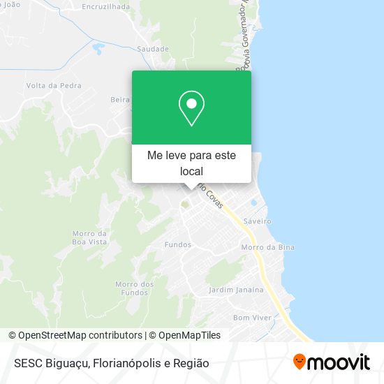 SESC Biguaçu mapa