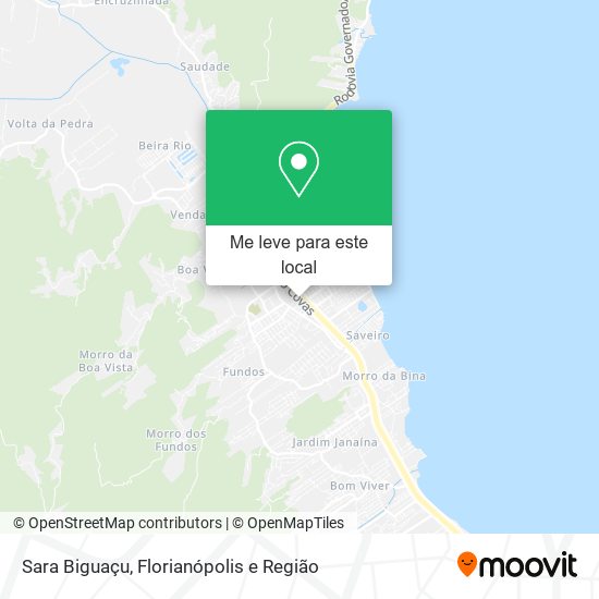 Sara Biguaçu mapa