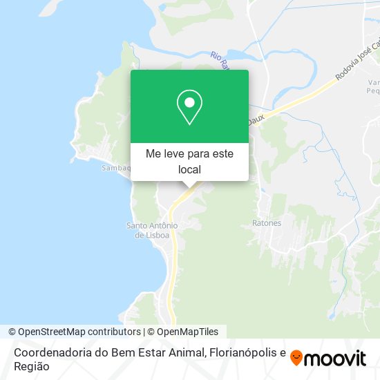 Coordenadoria do Bem Estar Animal mapa