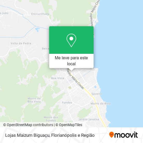 Lojas Maizum Biguaçu mapa