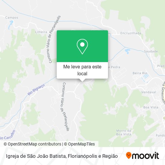 Igreja de São João Batista mapa