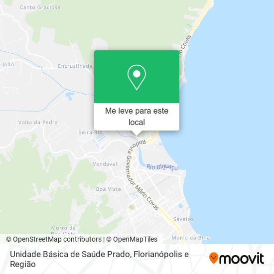 Unidade Básica de Saúde Prado mapa
