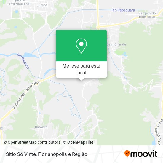 Sítio Só Vinte mapa