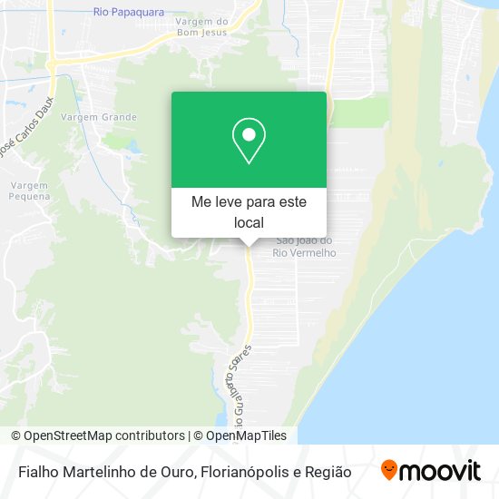 Fialho Martelinho de Ouro mapa