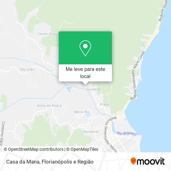 Casa da Mana mapa