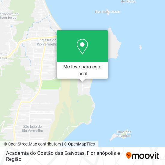 Academia do Costão das Gaivotas mapa